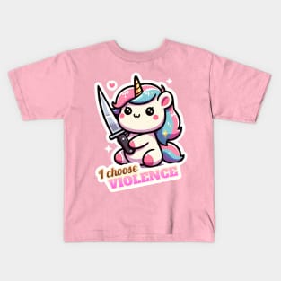 Violent Unicorn Kids T-Shirt